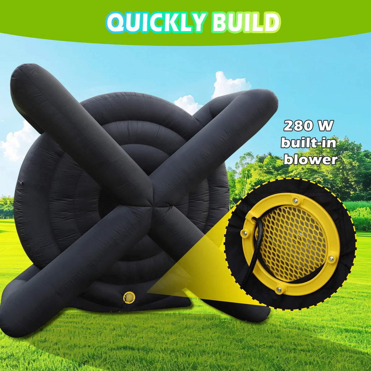 KING INFLATABLE Inflatable Soccer Dart Board for Outdoor Games