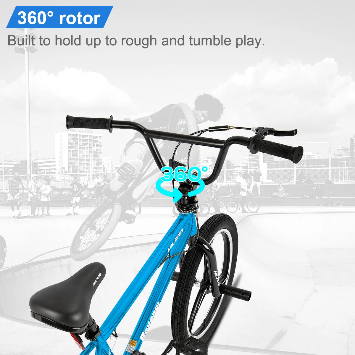Hiland Kids Freestyle BMX Bike With 360 Degree Rotor