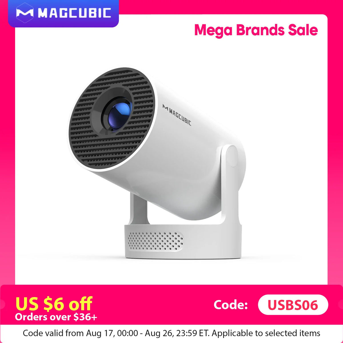 Magcubic HY300 Pro Smart Home Theater Projector With Speaker