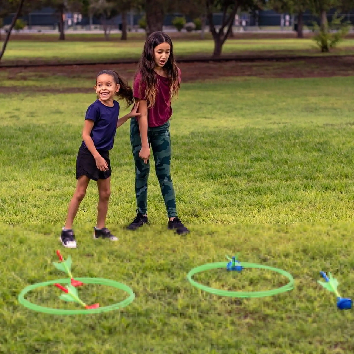 Joyfy Glow In The Dark Lawn Darts Outdoor Game Set