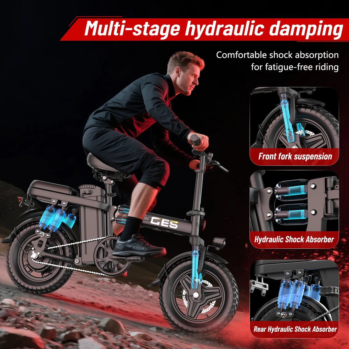 Uplee Ge5 Folding E Bike Removable Battery Excellent For Commuting
