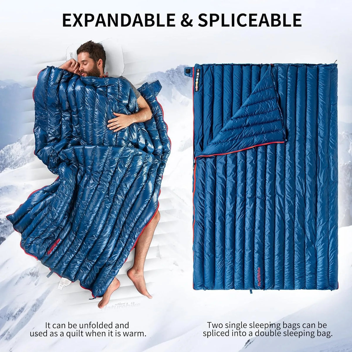 Naturehike Ultralight Duck Down Sleeping Bag For Backpacking and Camping