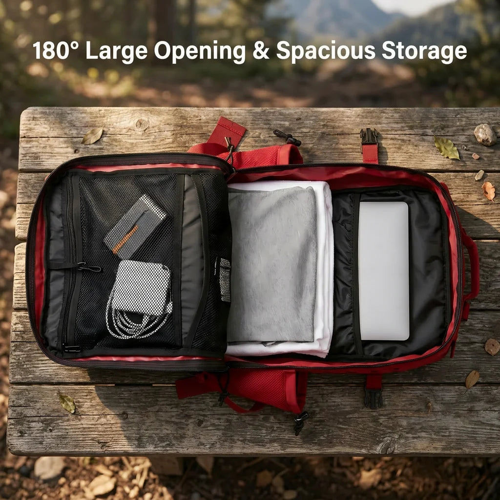 45L Tactical Backpack For Men With MOLLE Webbing System Outdoor Survival Gym Fitness Hiking Rucksack Dual Cup Holders Camping Travel Daily Work Commute Large Capacity Storage Backpack