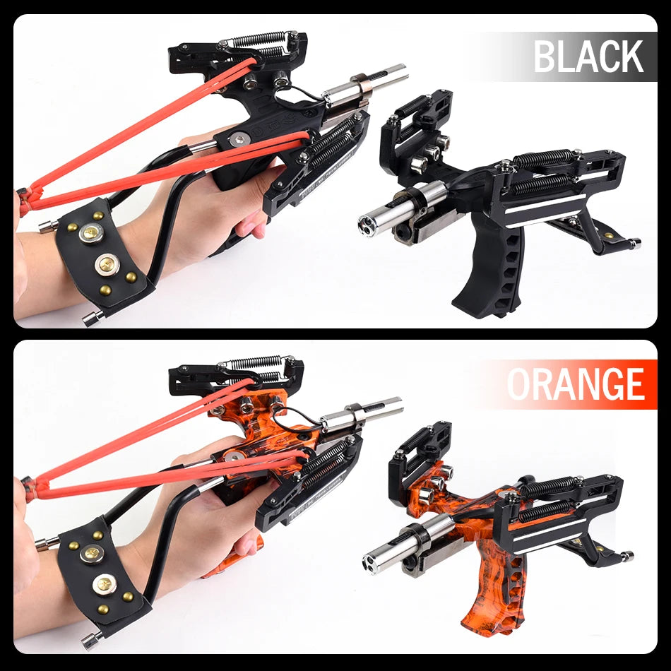 Aluminum Alloy Laser Slingshot With Rubber Bands for Target Practice