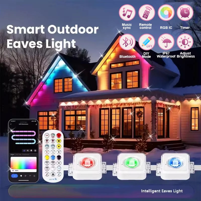 MIMIRGB Smart Permanent Outdoor RGBIC Lights With Scene Modes