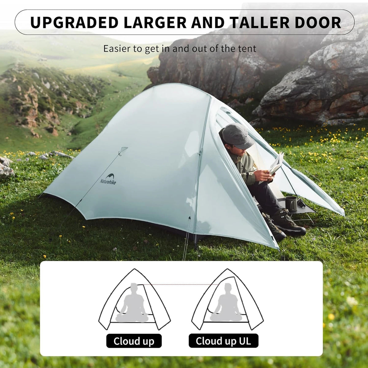 Naturehike Ultralight Double Layer Waterproof Backpacking Tent for Hiking