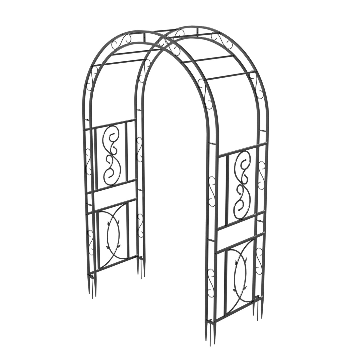 Heavy Duty Metal Garden Arbor Plant Trellis Frame for Climbing Vines
