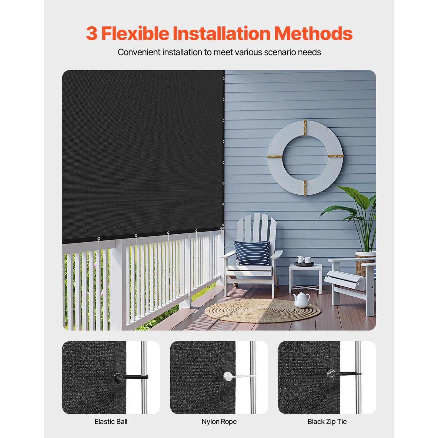 SucceBuy HDPE Sun Shade Cloth For Outdoor Garden Canopy