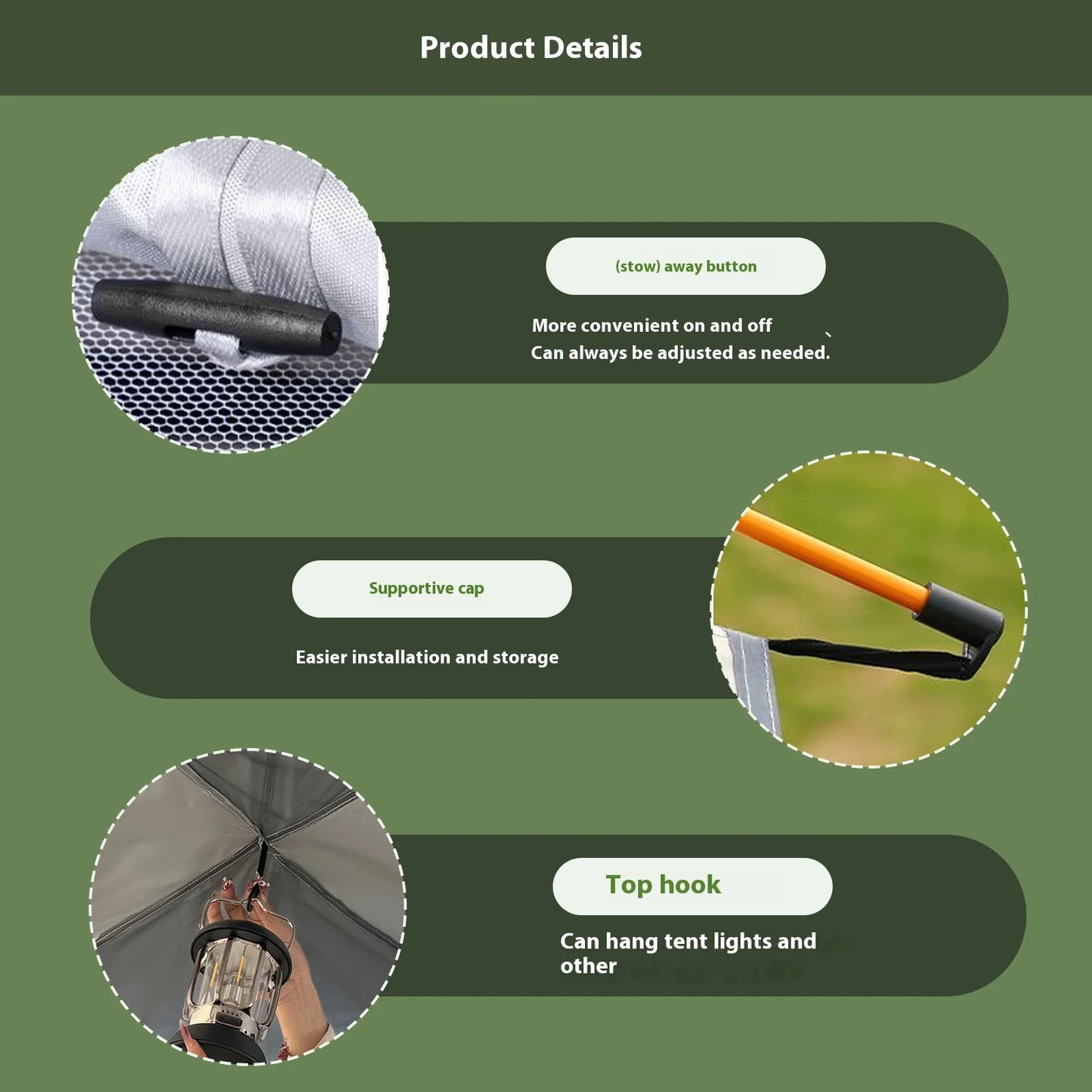 Pakicetus Quick Automatic Sunshade Tent For 3-4 People