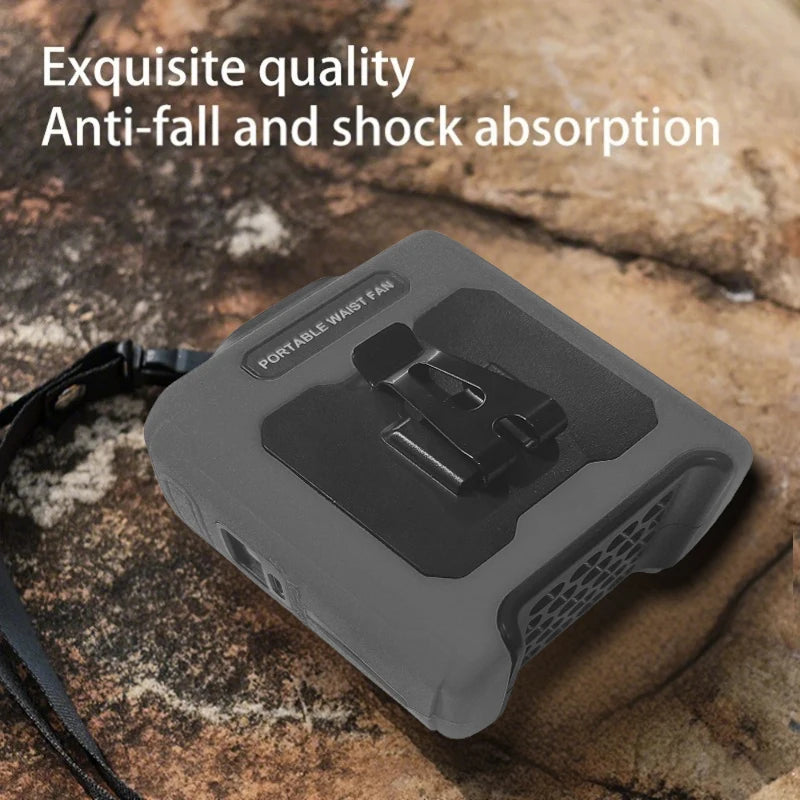 Portable Rechargeable Neck And Waist Clip Cooling Fan
