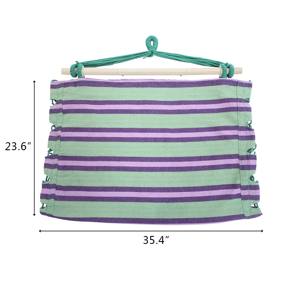 Outdoor Hanging Rope Chair With Soft Pillows For Garden