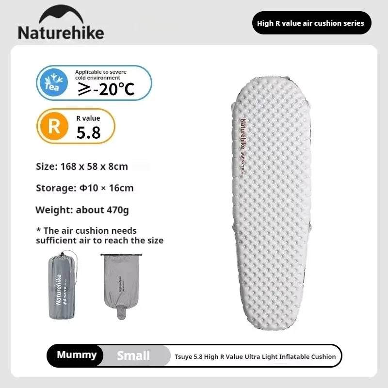 Naturehike Ultralight Inflatable Sleeping Pad For Portable Outdoor Camping