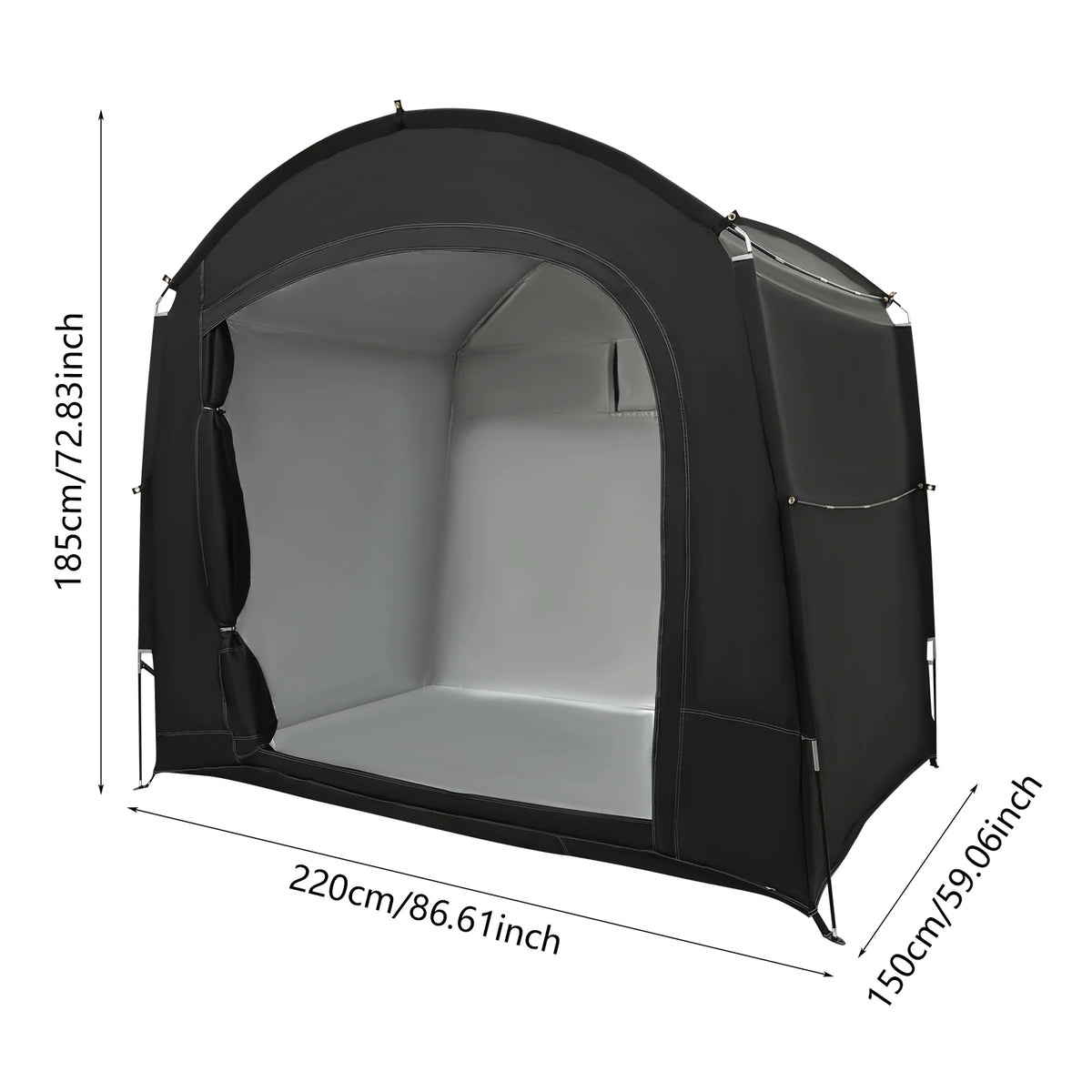 Portable Waterproof Bicycle Storage Shelter with Oxford Fabric Cover
