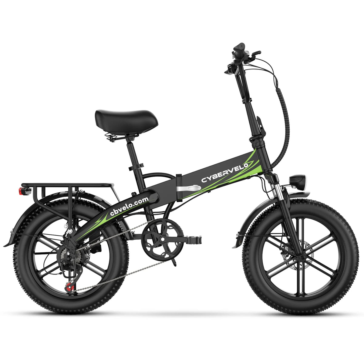 Cybervelo 20" 1000W Foldable Moutain Sand Off Road E-Bike Bulit-in Battery 80 Miles+ Long Range Electric-Bike for Adult EK5