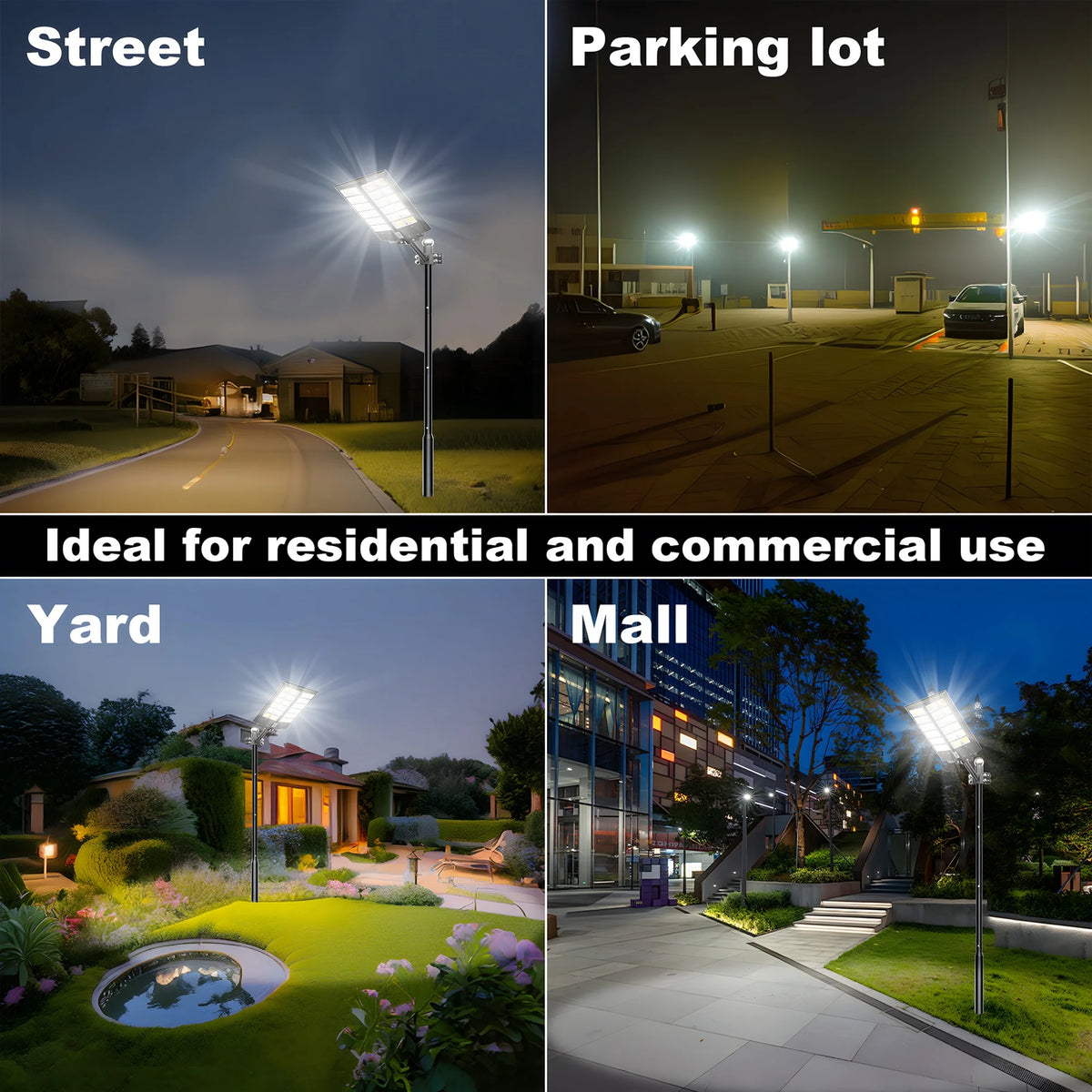 Solar Street Light With Motion Sensor And Remote Control