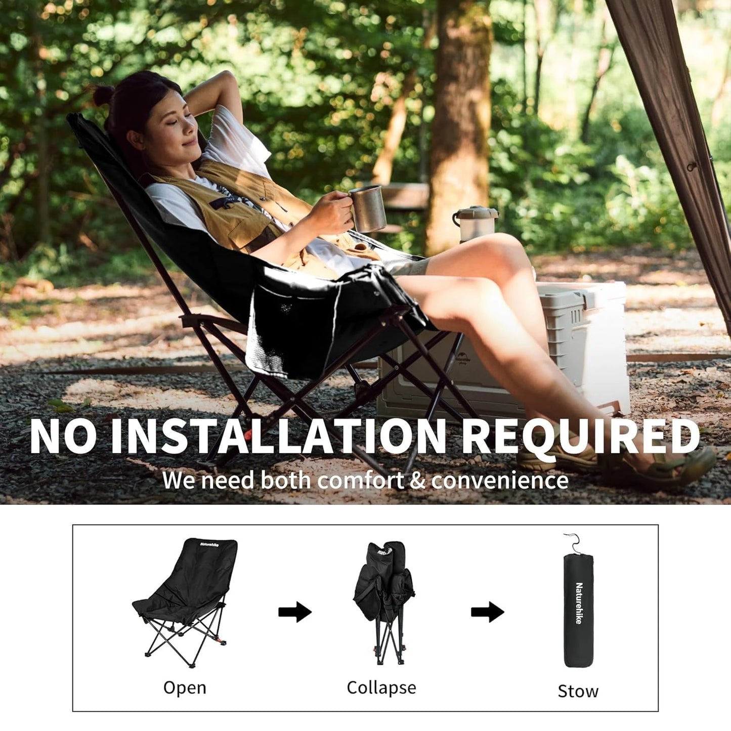 Naturehike Sea Star Adjustable Outdoor Folding Chair