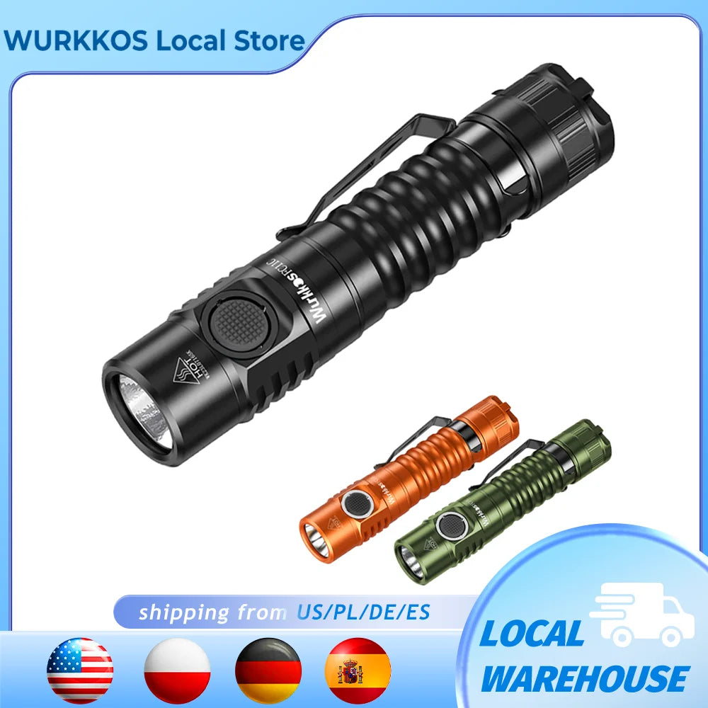 Wurkkos FC11C USB C Rechargeable EDC Flashlight 1200 Lumens