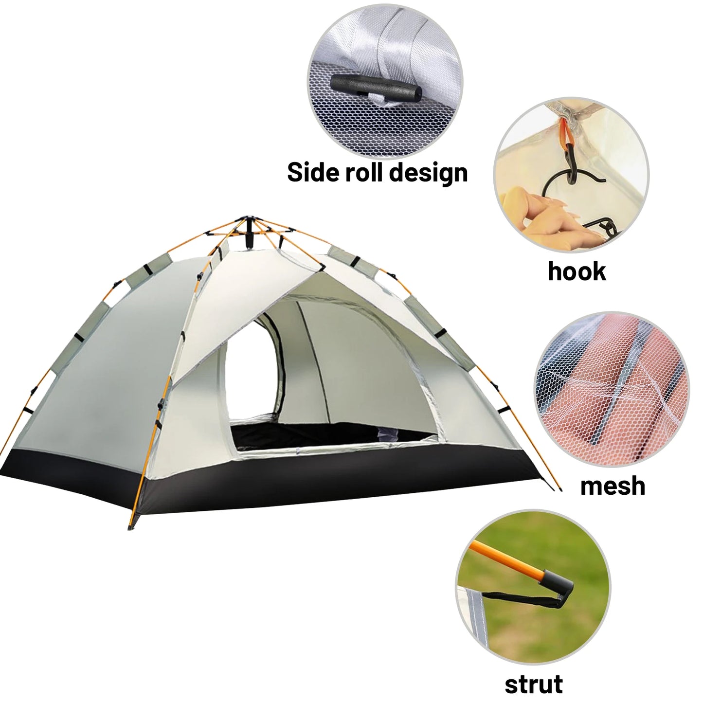 Pakicetus Quick Automatic Sunshade Tent For 3-4 People