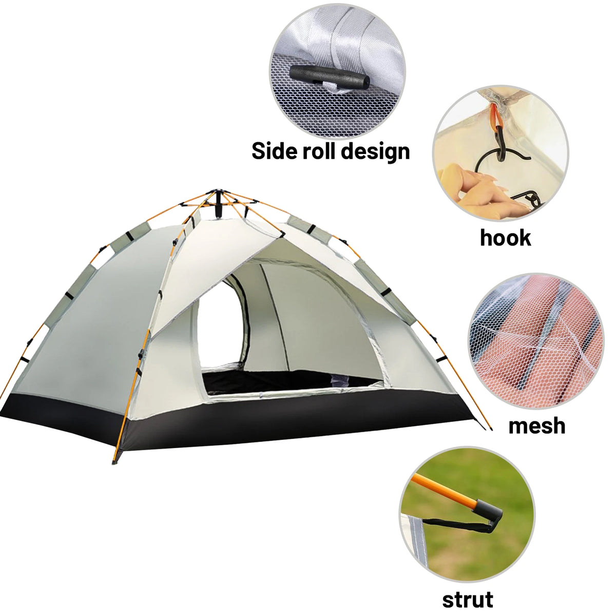 Pakicetus Automatic Pop Up Tent Quick Setup Compact Sunshade