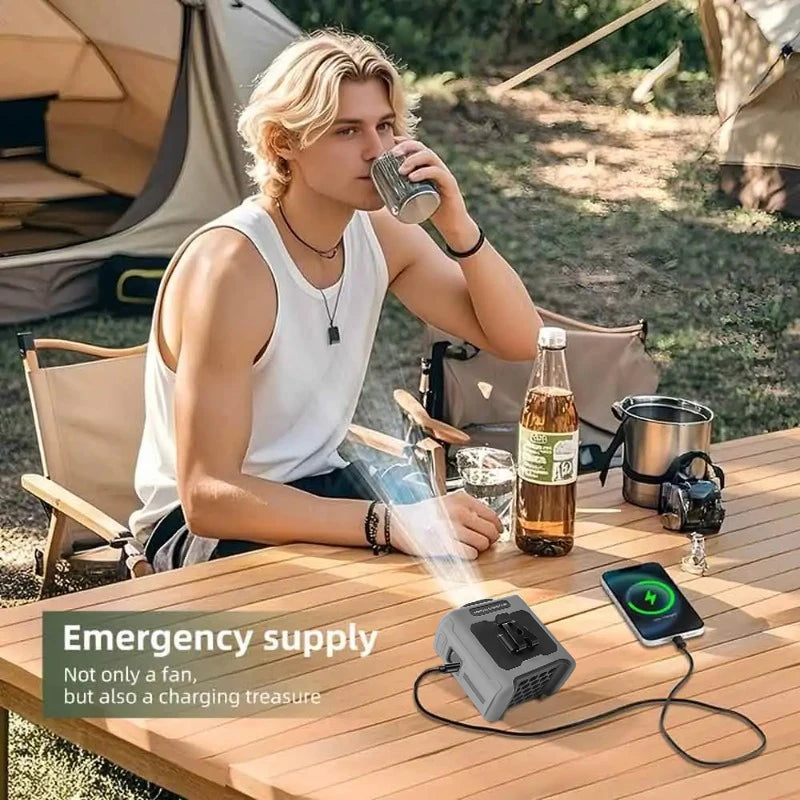 Portable Rechargeable Neck And Waist Clip Cooling Fan