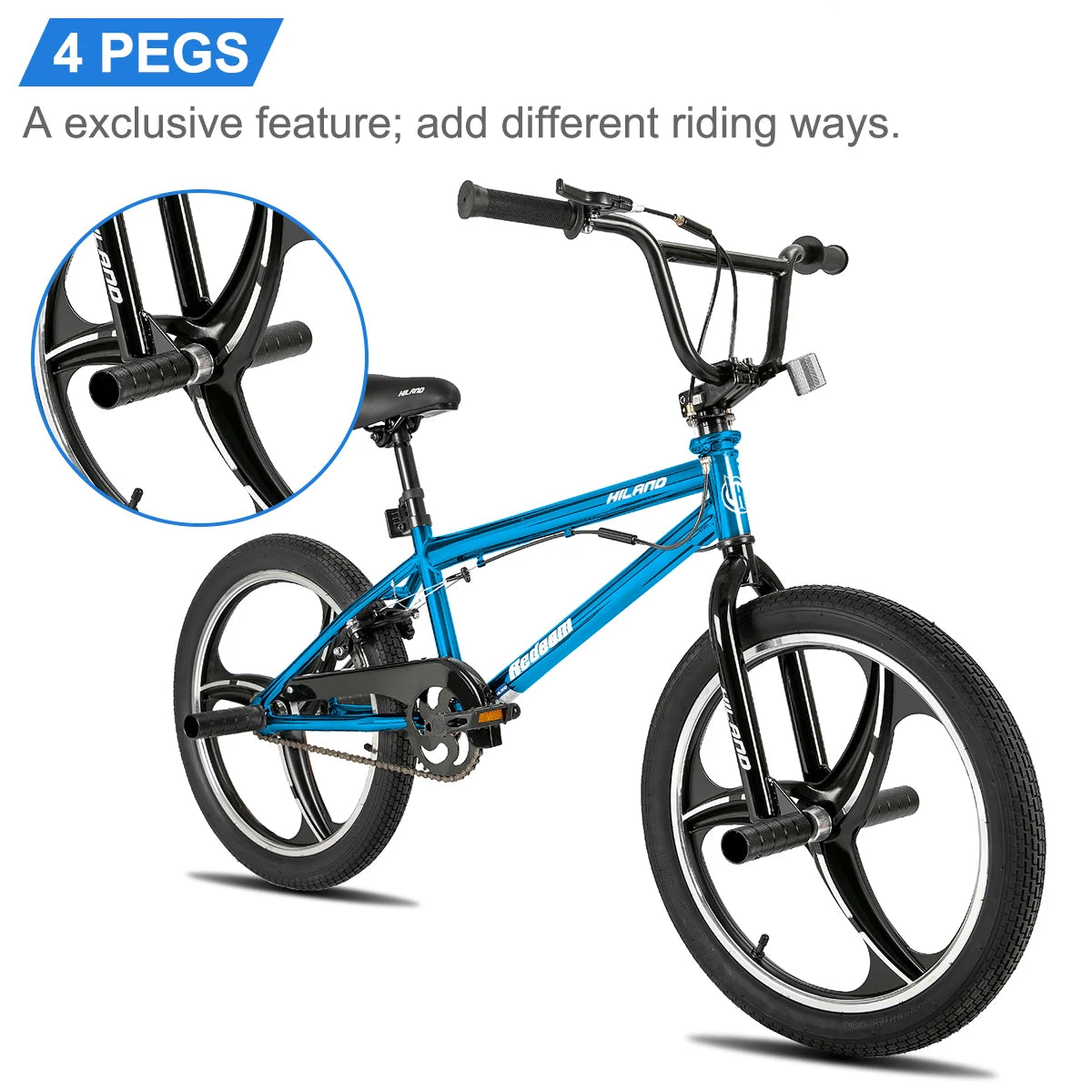 Hiland Kids Freestyle BMX Bike With 360 Degree Rotor