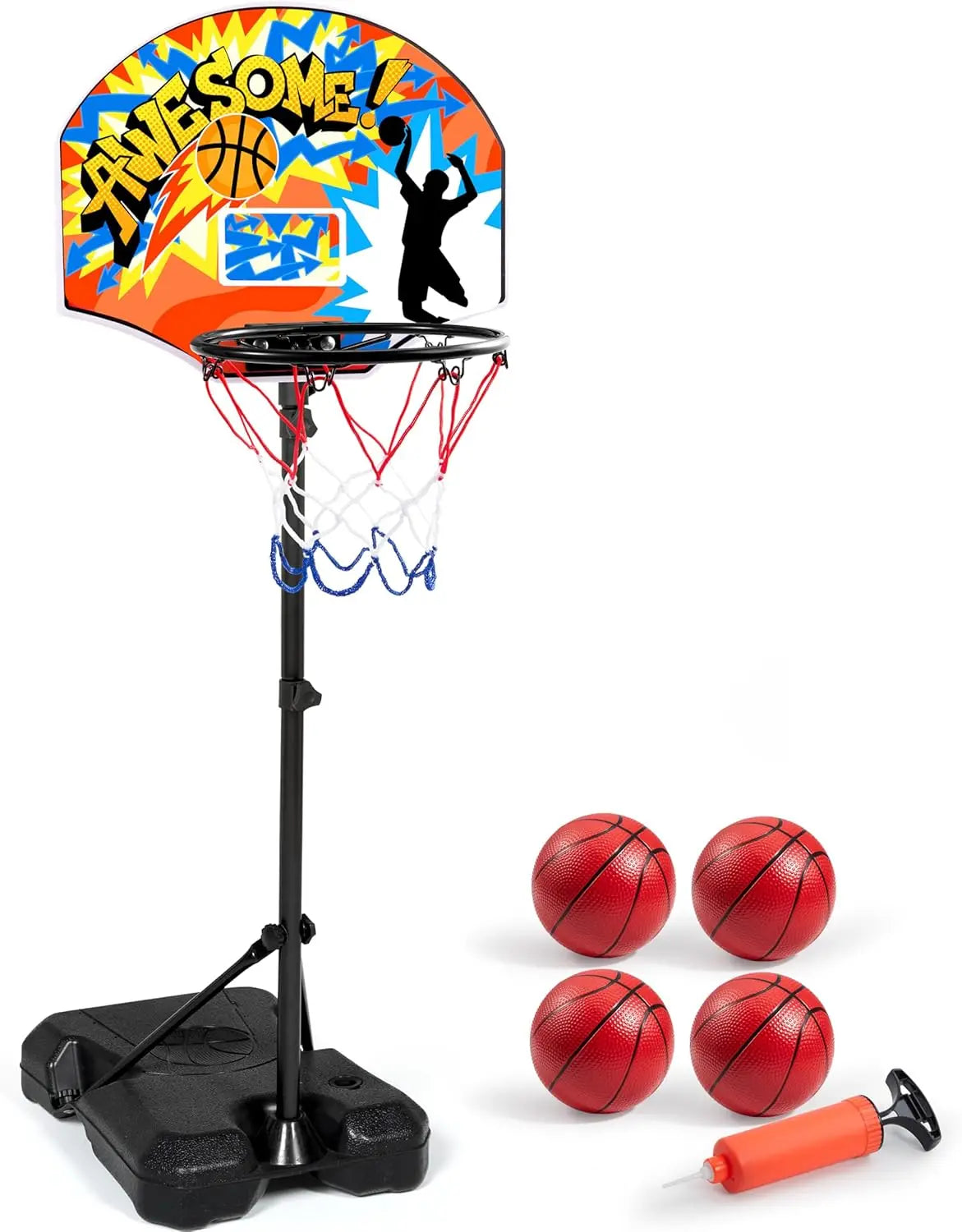 Joyfy LED Scoring Arcade Basketball Game Adjustable Height Hoop