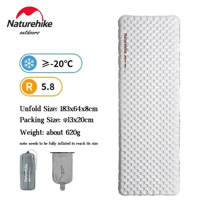 Naturehike Ultralight Inflatable Sleeping Pad For Portable Outdoor Camping