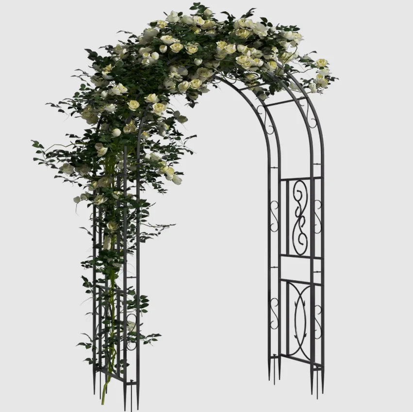 Heavy Duty Metal Garden Arbor Plant Trellis Frame for Climbing Vines