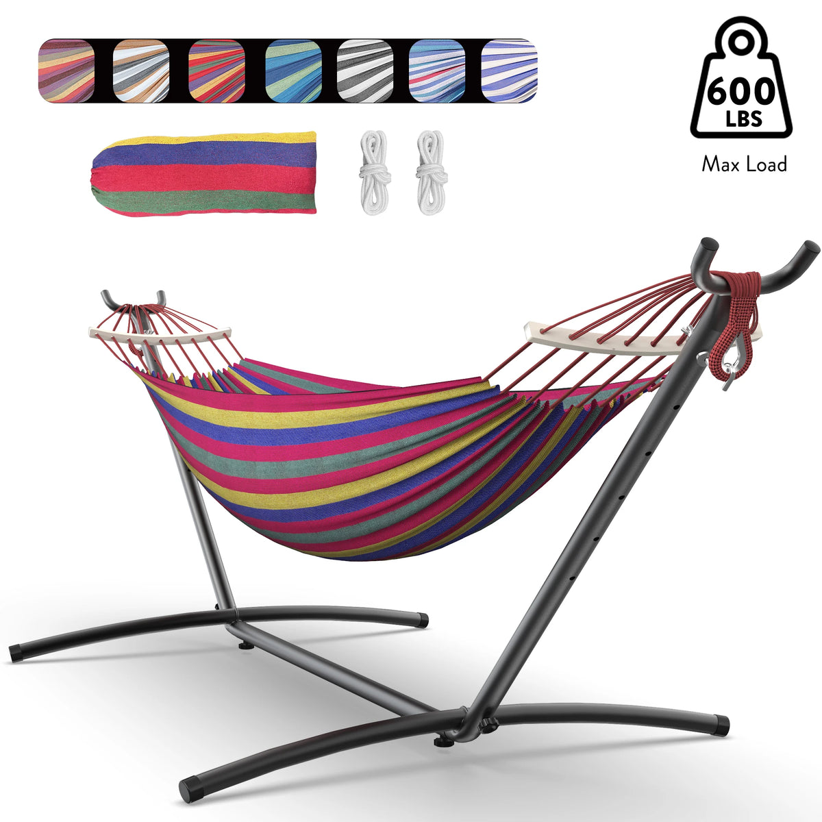 Gyroor Heavy Duty Adjustable Hammock Stand With Carry Bag
