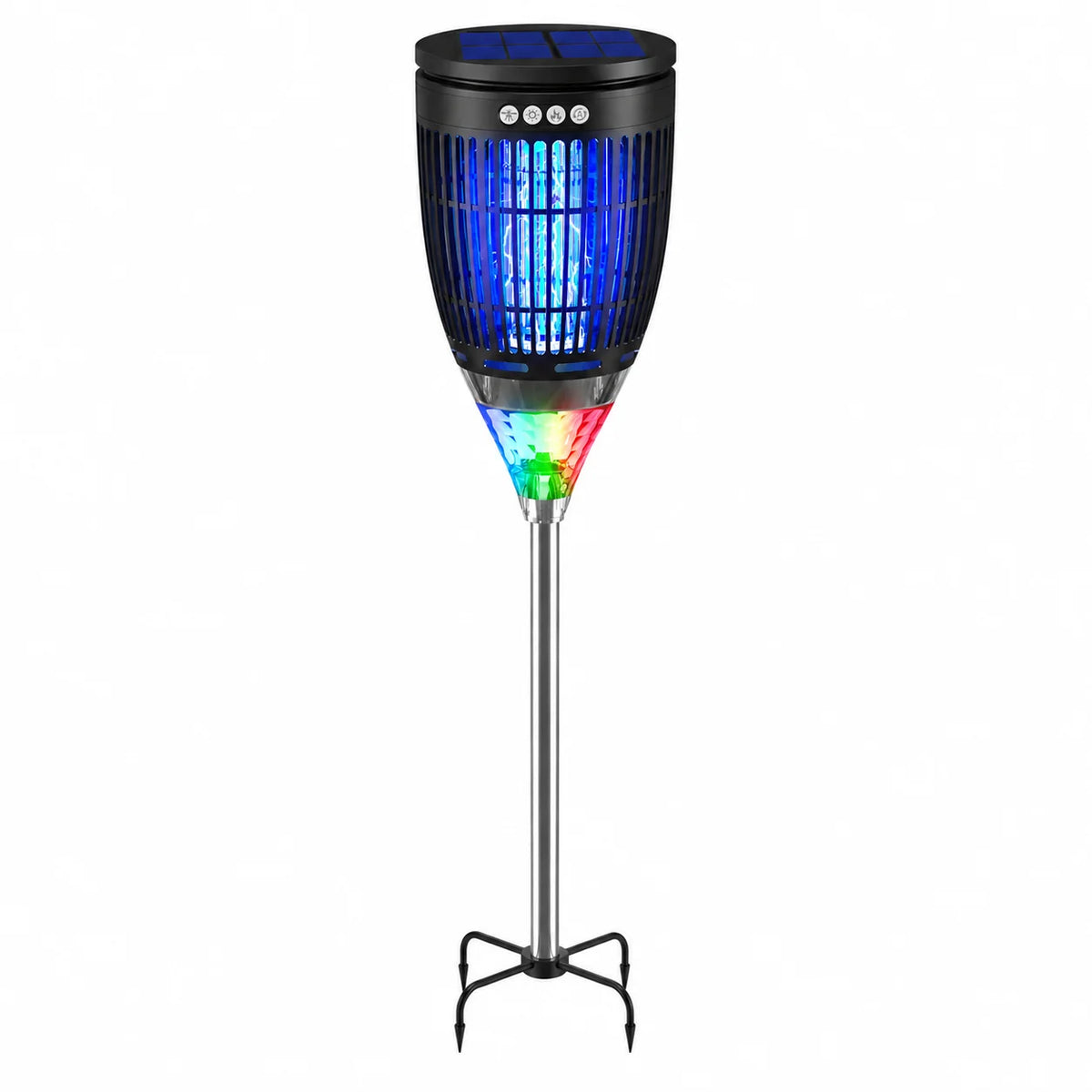 Solar 3-in-1 Bug Zapper With Flame Light RGB Projector