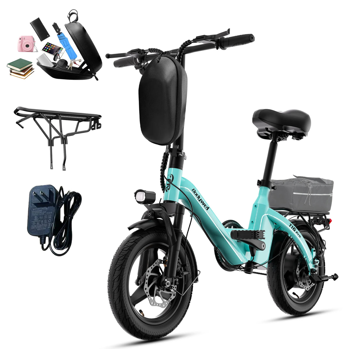 Bodywel Folding Electric Commuter Bike With Dual Disc Brakes