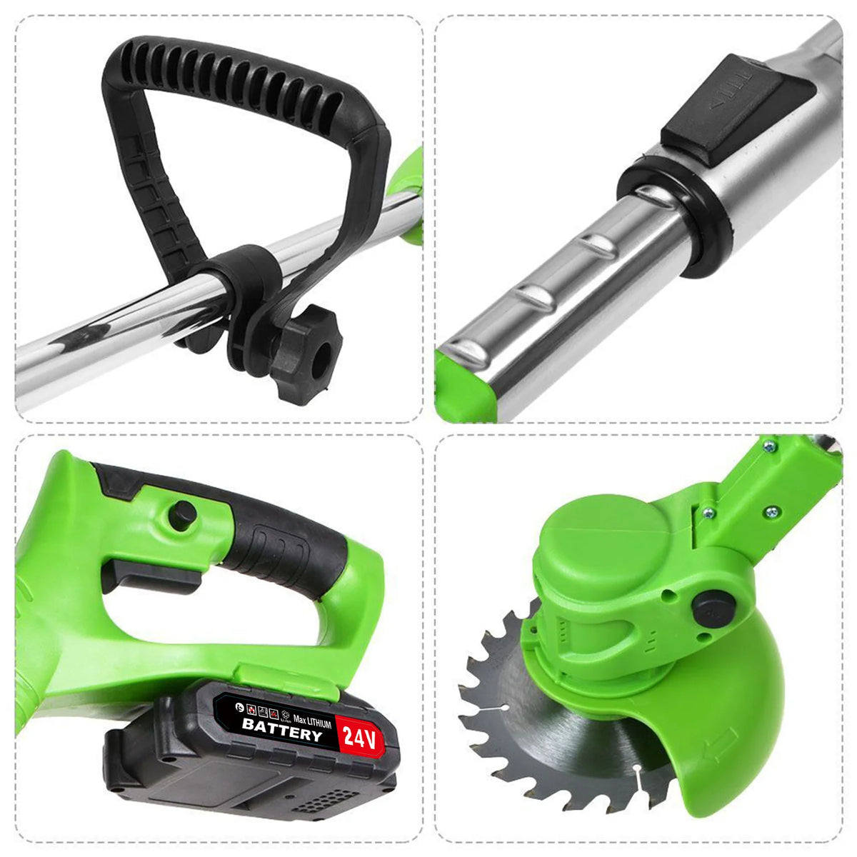 Brushless Cordless Electric Grass String Trimmer For Yard Maintenance