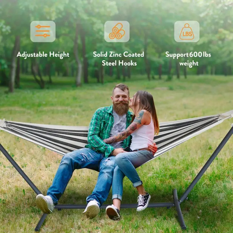 Gyroor Heavy Duty Adjustable Hammock Stand With Carry Bag