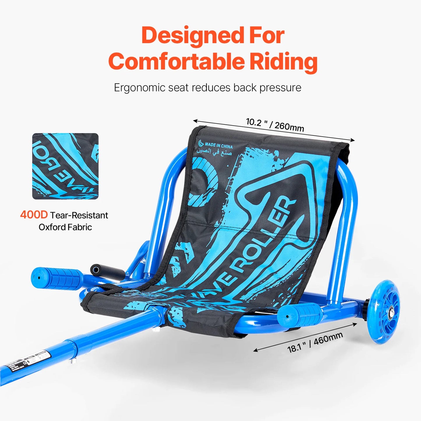 SucceBuy Ride On Scooter Zig Zag Motion Drifting Toy