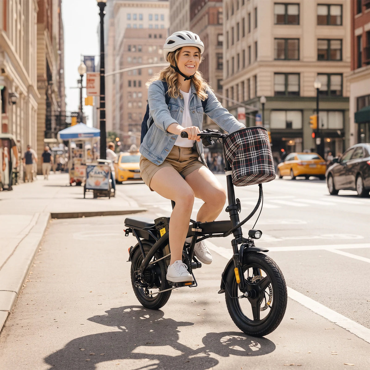 HEZZO T5 Folding Electric Bike 750W Peak Motor Disc Brakes