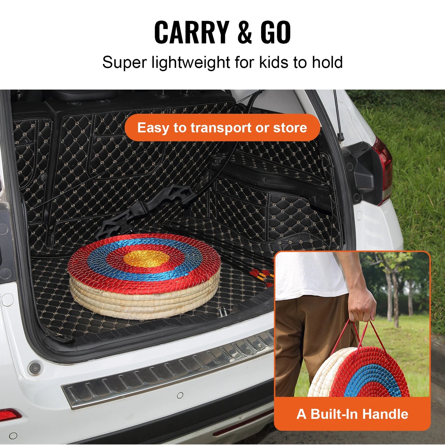 Succebuy Traditional Solid Straw Archery Target 3/5 Layers