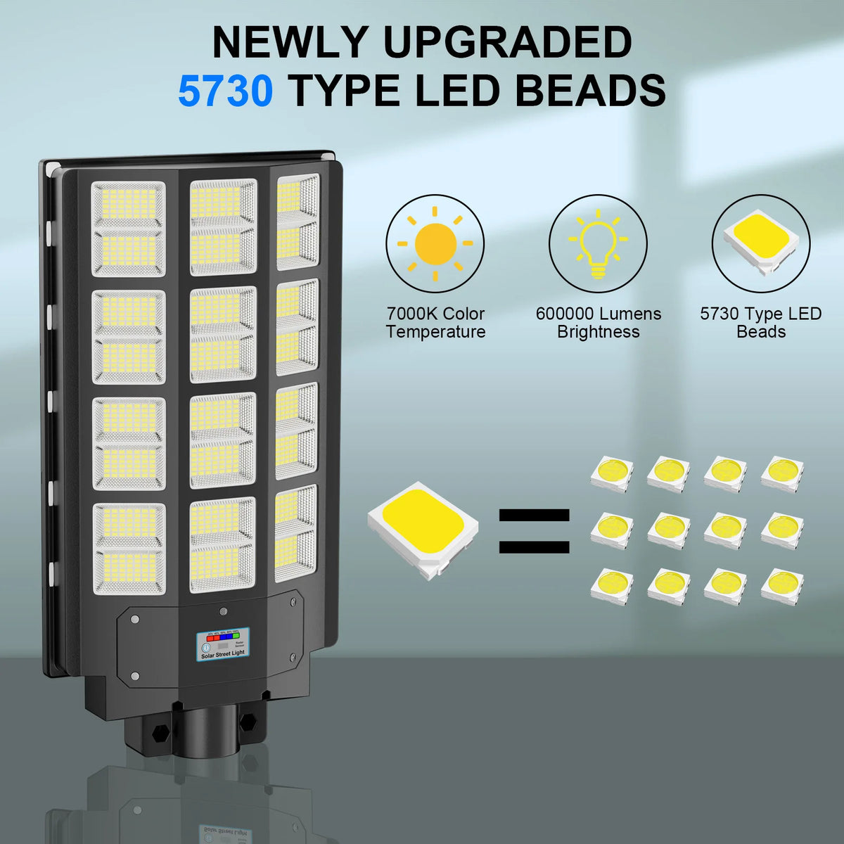 Solar LED Street Lights With Motion Sensor And Remote Control Lights