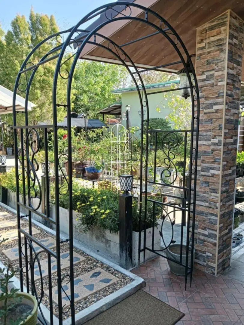 Heavy Duty Metal Garden Arbor Plant Trellis Frame for Climbing Vines