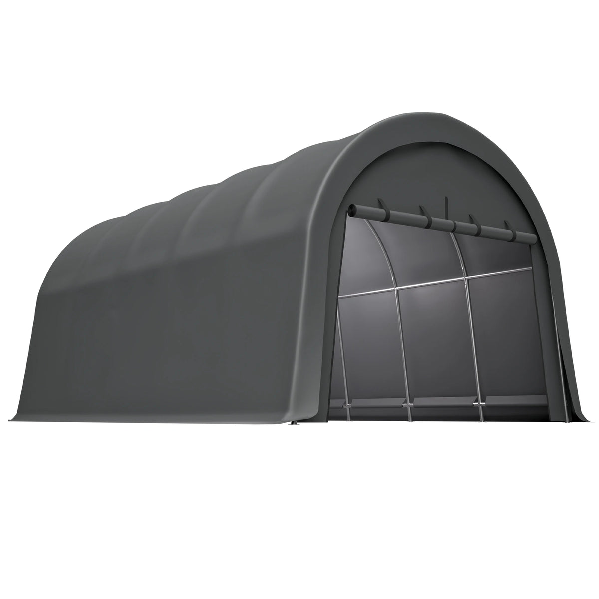 GIHAUVIA Heavy Duty Steel Frame Waterproof Carport Canopy Vented Roof