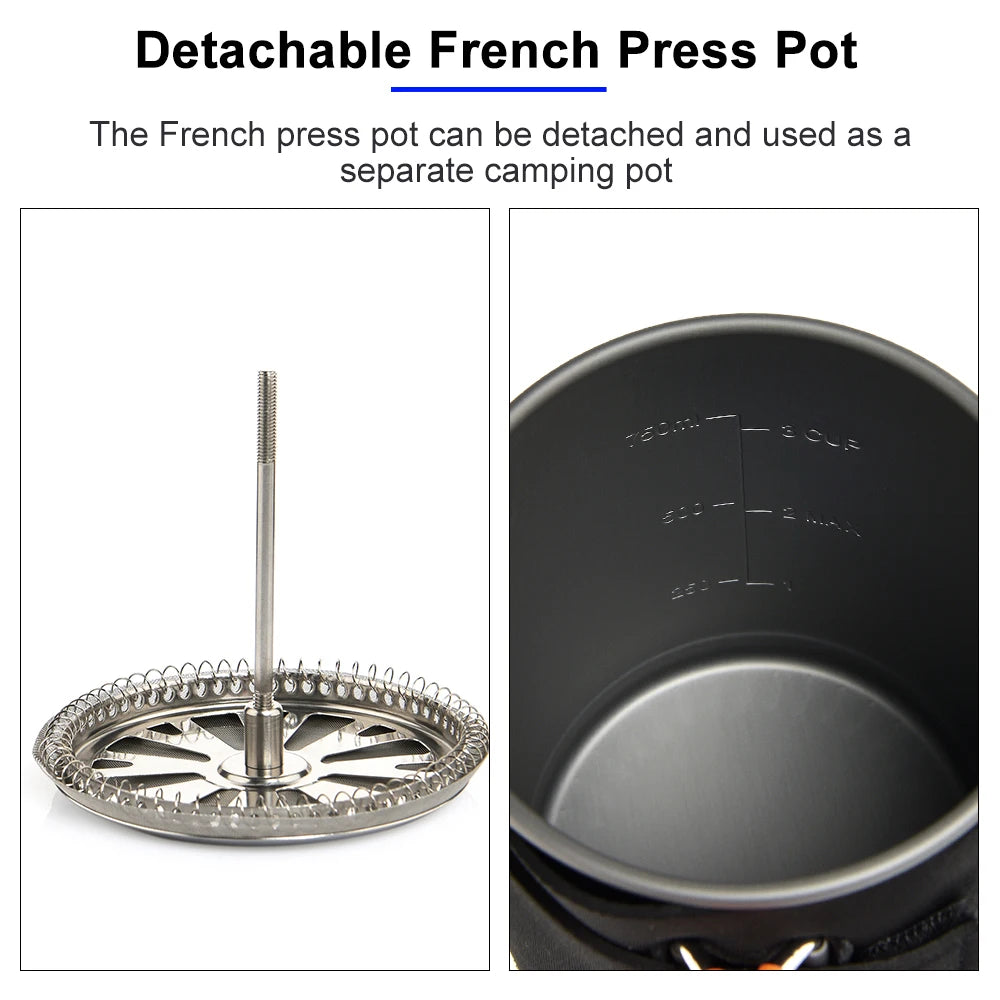 Widesea Camping Cooking System With Heat Exchanger Aluminum Alloy