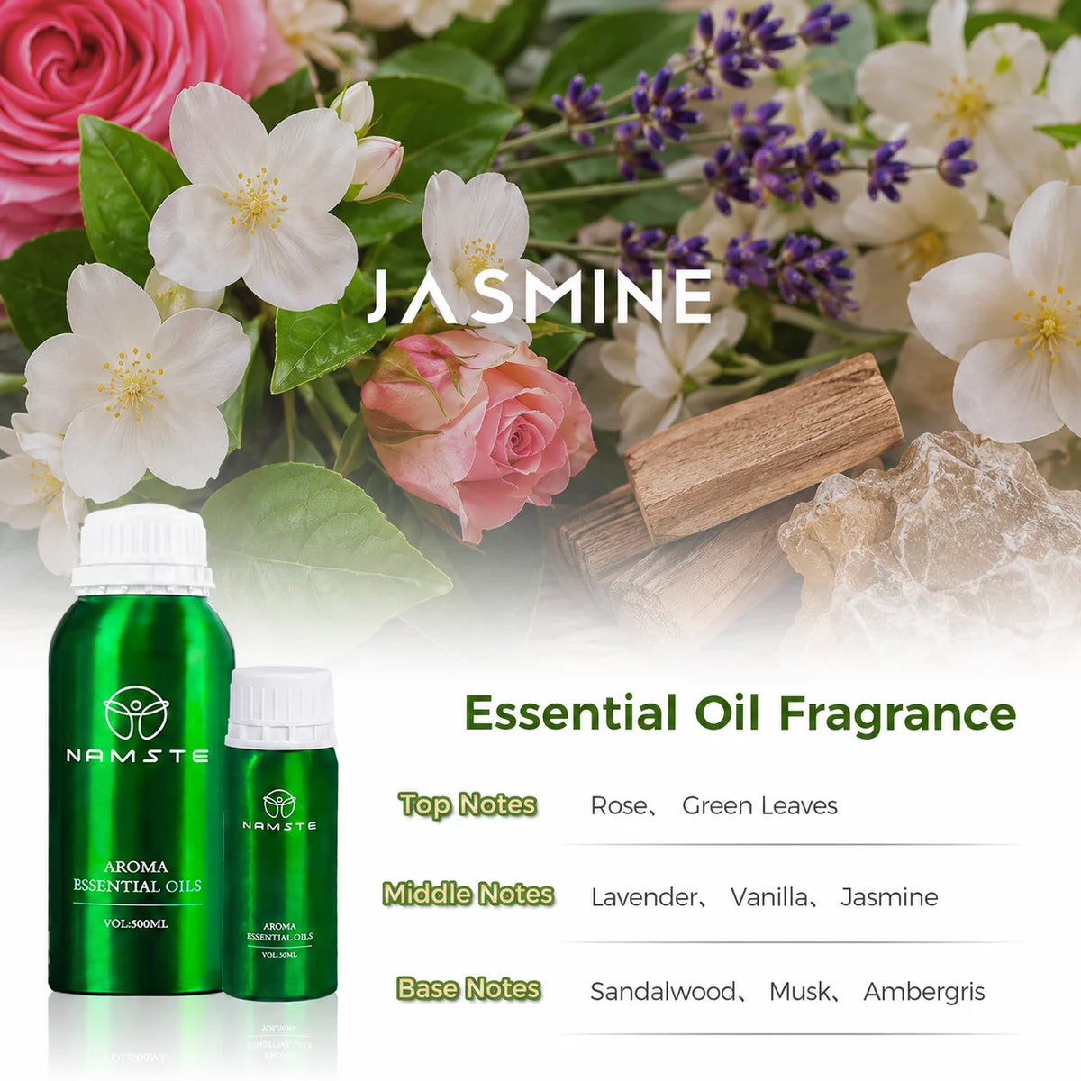 NAMSTE Jasmine Essential Oil Fragrance For Home And Office