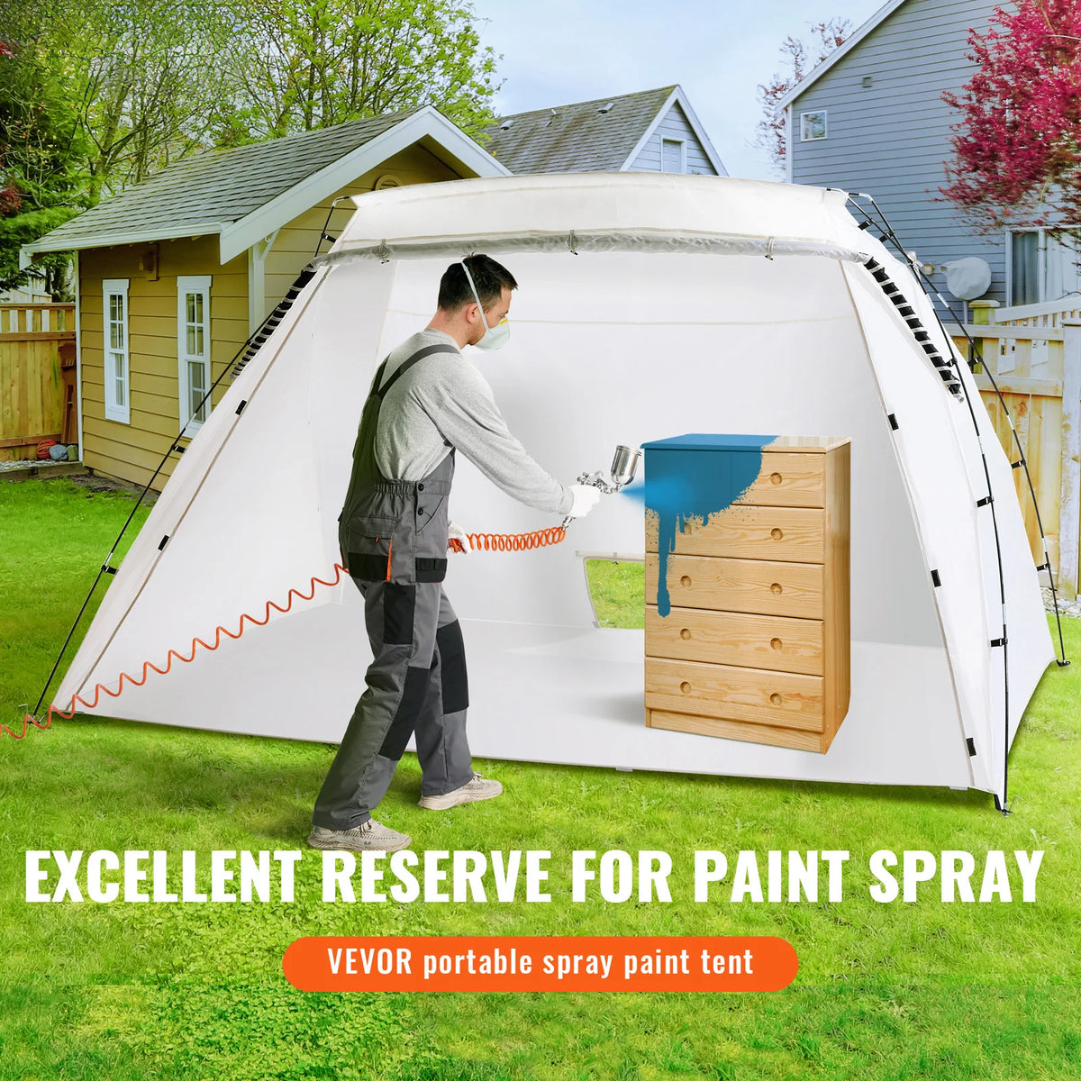 SucceBuy Portable Spray Paint Booth Shelter For DIY Projects