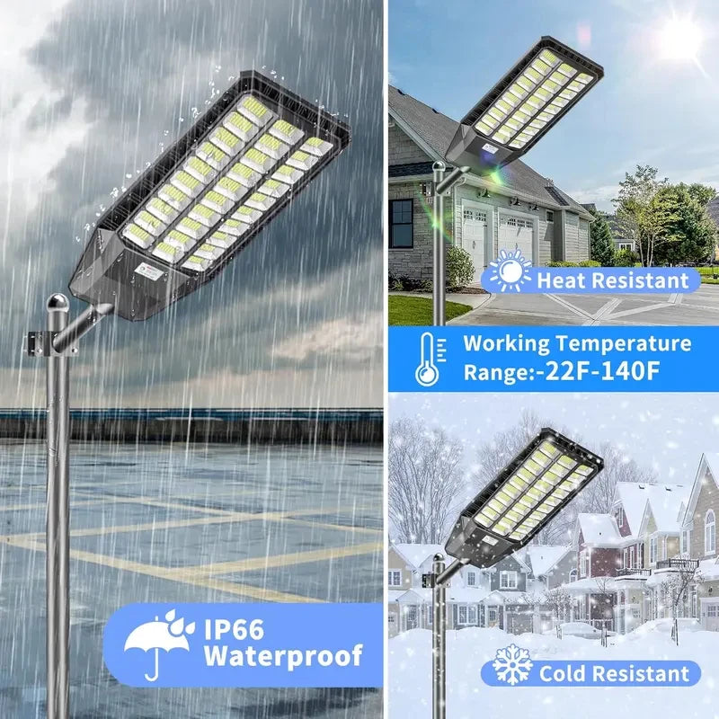 Solar Security Light Outdoor With Motion Sensor Dusk To Dawn
