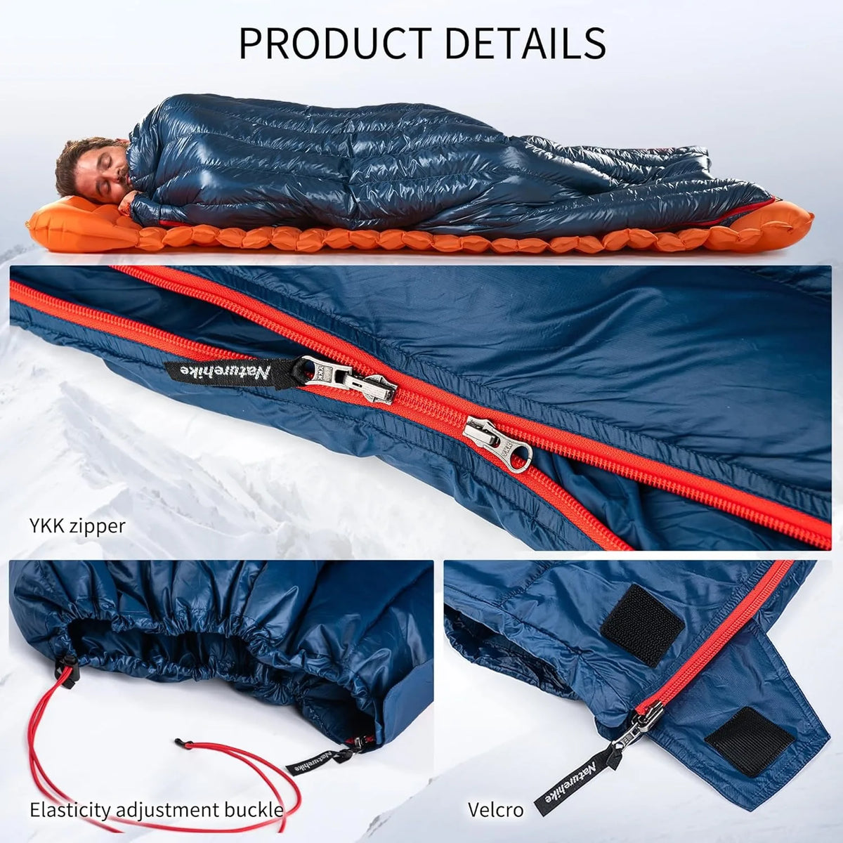 Naturehike Ultralight Duck Down Sleeping Bag For Backpacking and Camping