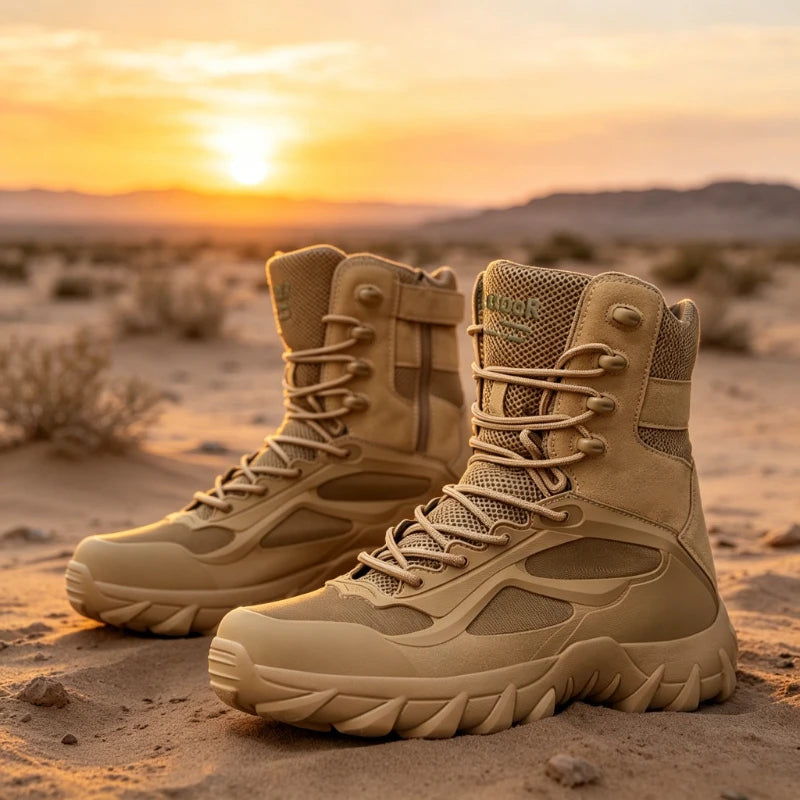 YUYIN Men's Tactical Field Non Slip Outdoor Hiking Boots