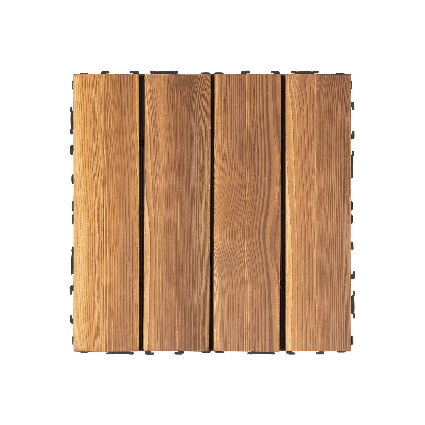 Waterproof Wood Plastic Composite Interlocking Deck Tiles For Outdoor Patios