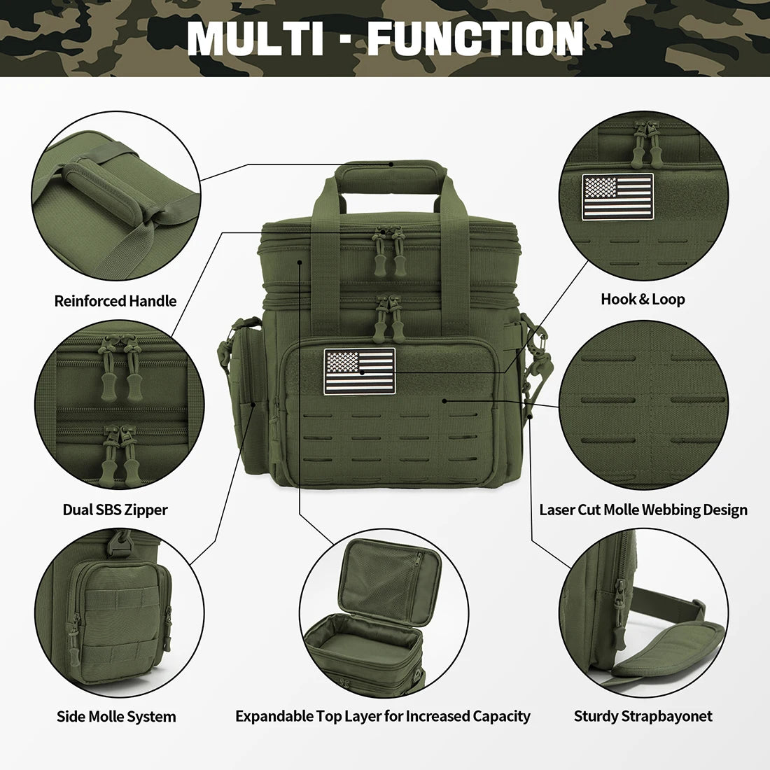 ReFire Gear Tactical Insulated Lunch Box Leak Proof Cooler Bag