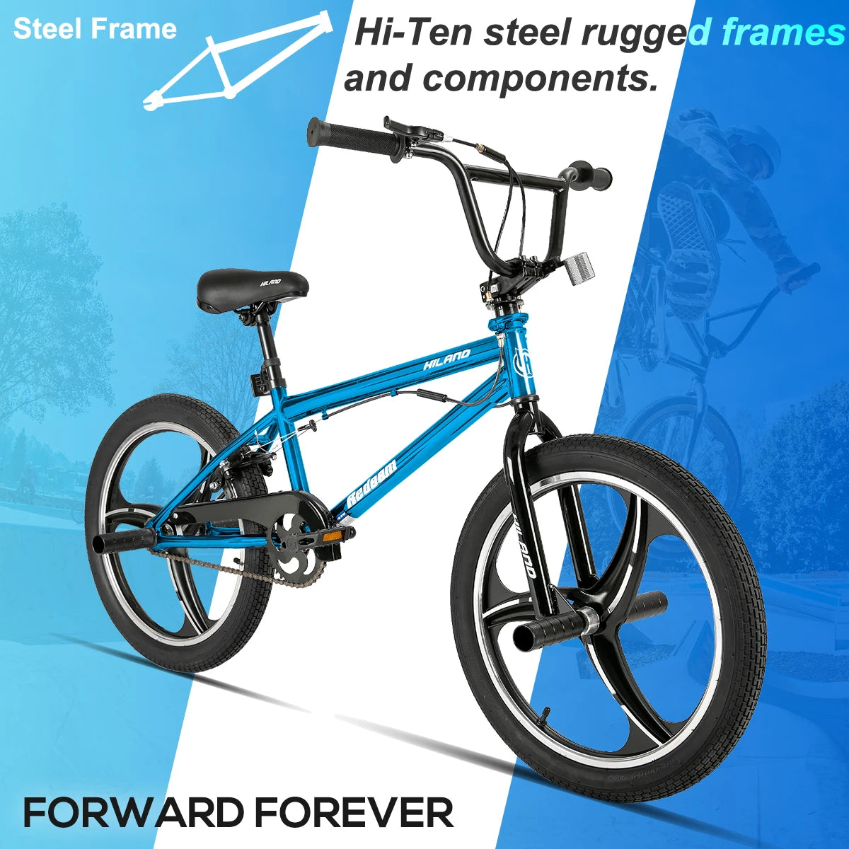 Hiland Kids Freestyle BMX Bike With 360 Degree Rotor
