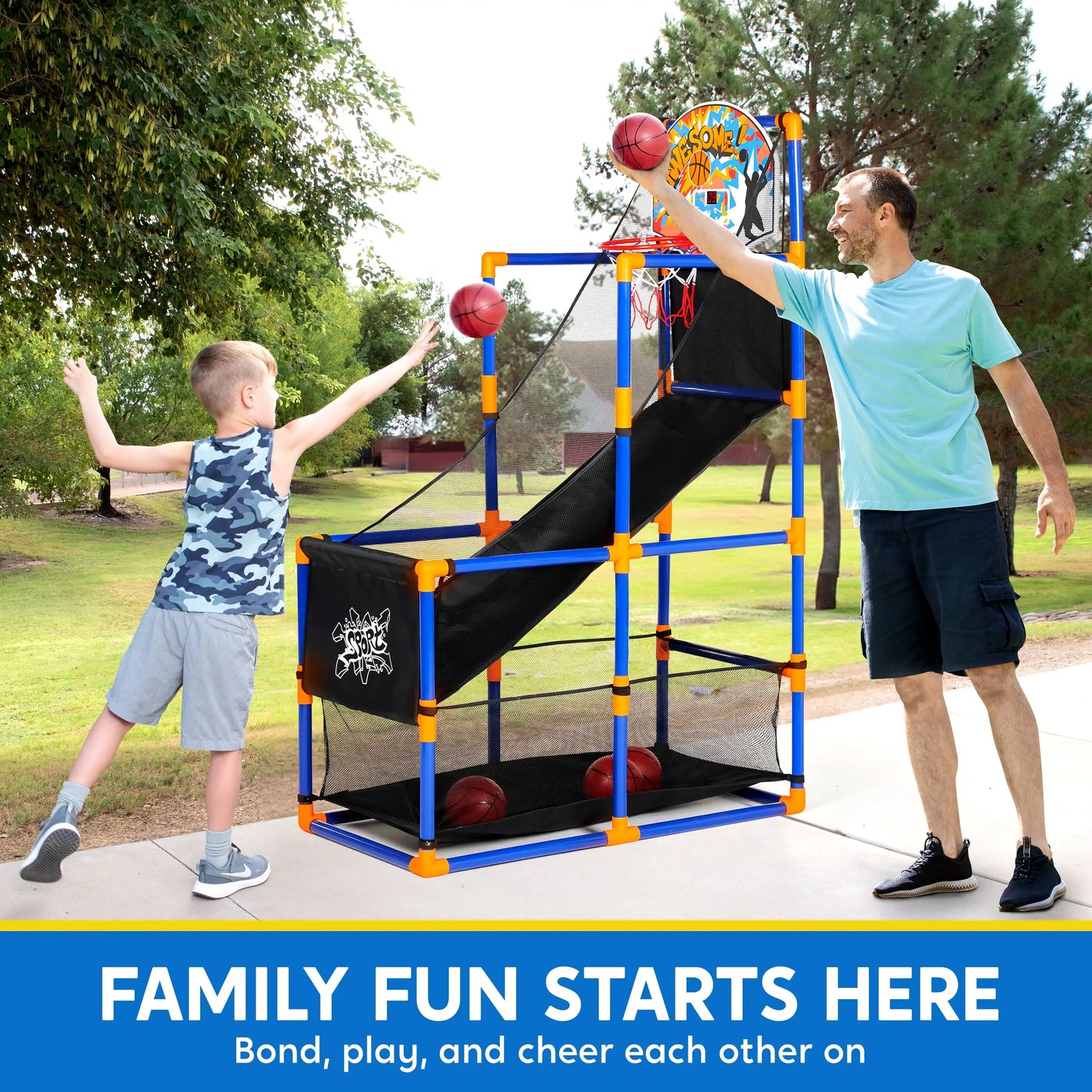 Joyfy LED Scoring Arcade Basketball Game With Adjustable Stand