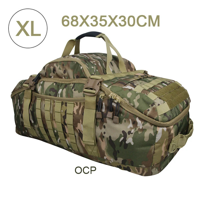 LQARMY Large Capacity Waterproof Travel Duffle Bag Gym Fitness Weekend